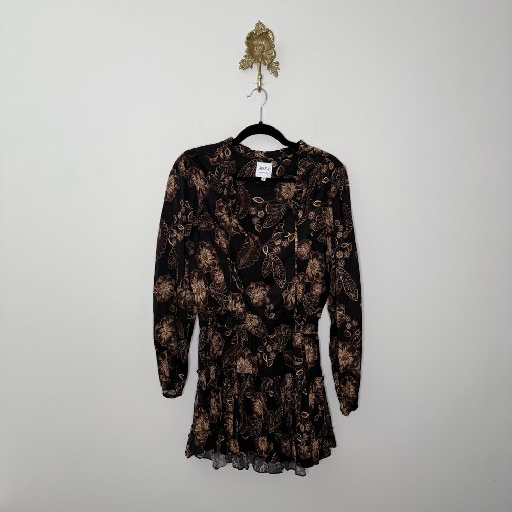 Misa Lorena Ruffle Dress M